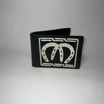 Black Double Horseshoe Wallet